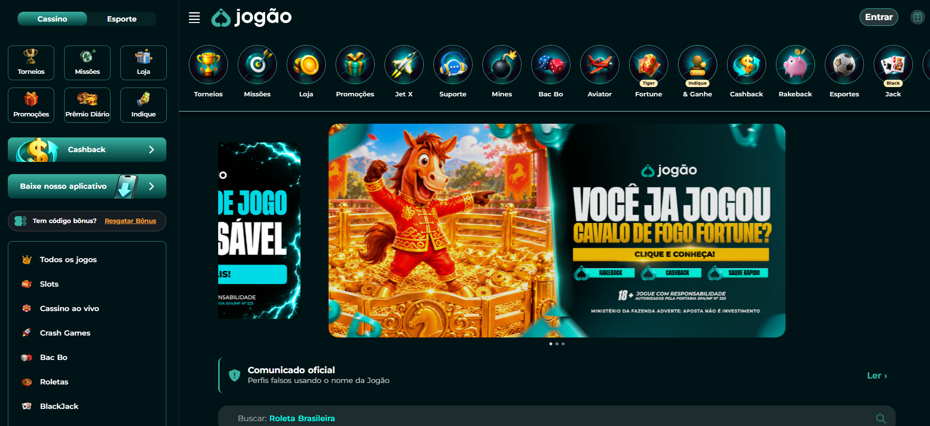 Jogão Cassino